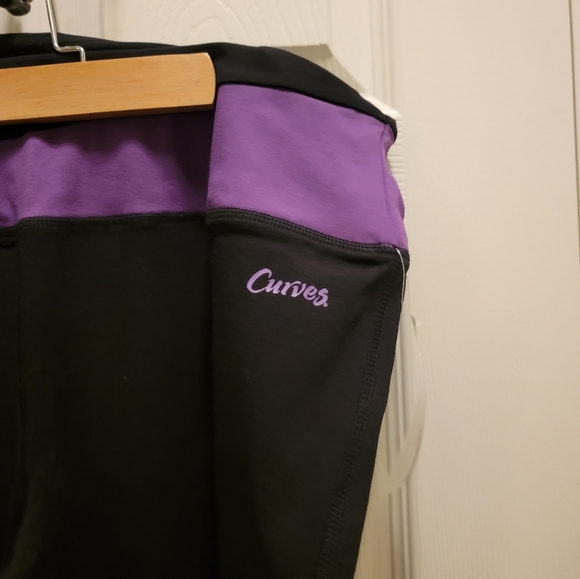 Stride Tummy Control Pants Black/Purple Size XL - Picture 2 of 6